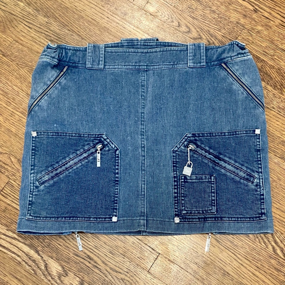Christian Dior denim mini skirt